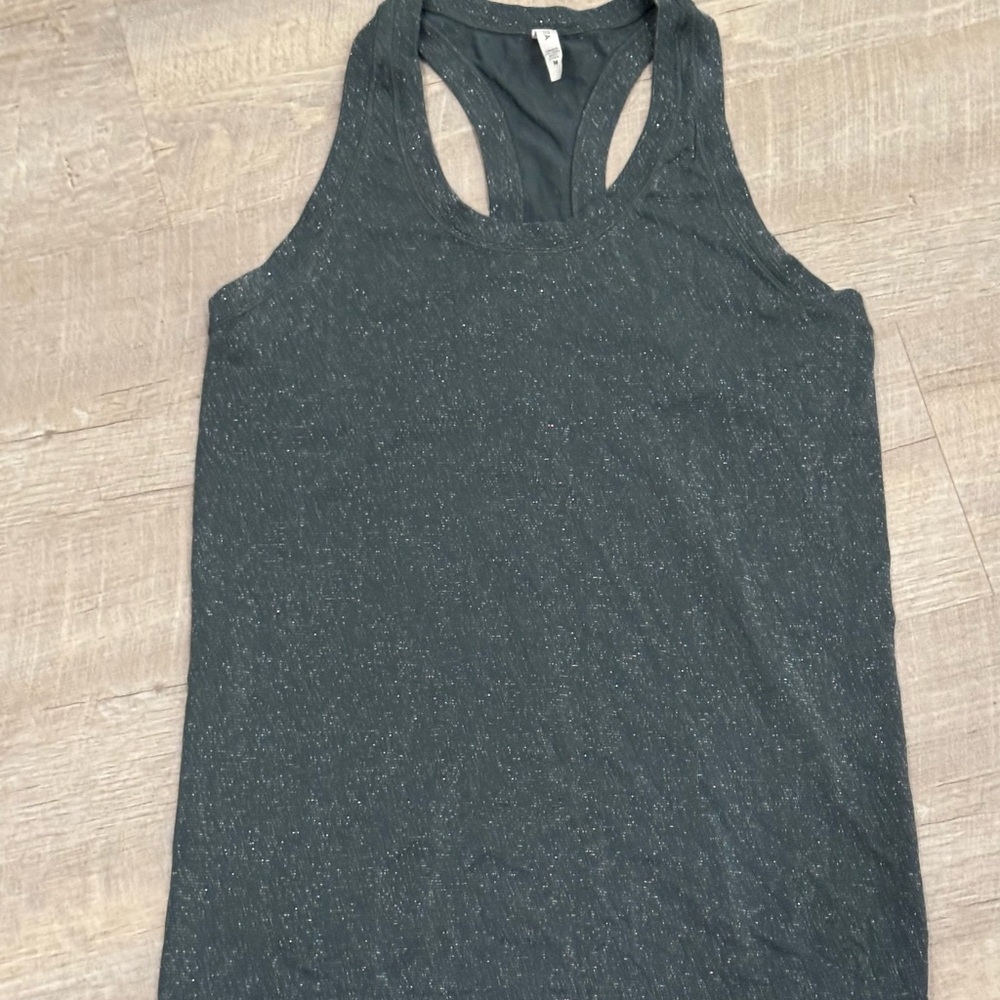 Athleta Grey Glitter Momentum Tank